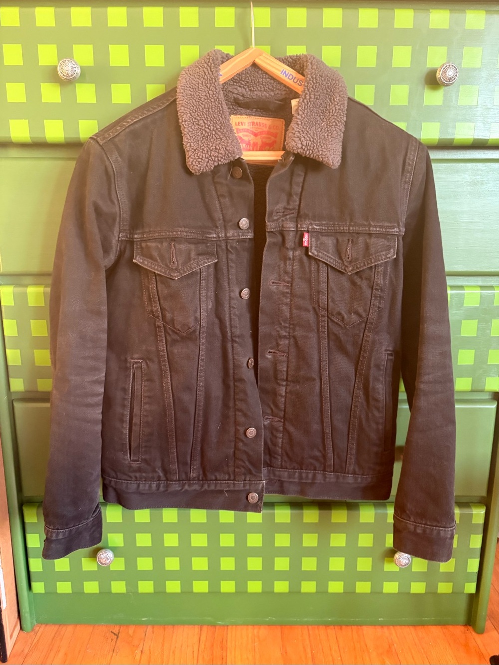 Levi's Gray Sherpa-Lined Denim Jacket